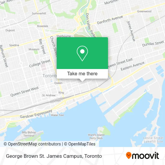 George Brown St. James Campus map