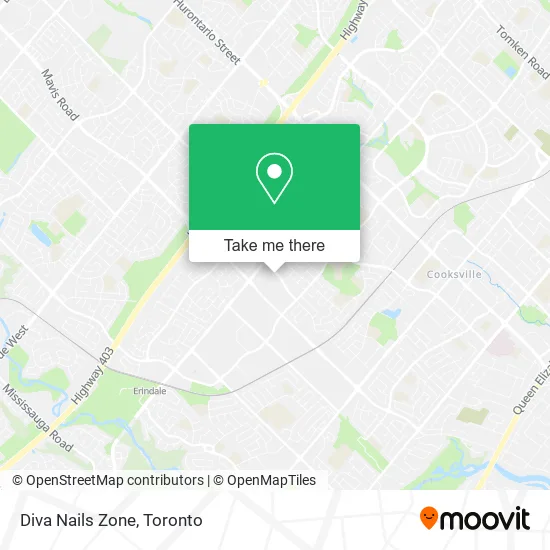 Diva Nails Zone map
