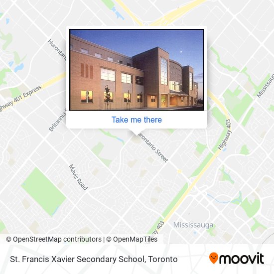St. Francis Xavier Secondary School map