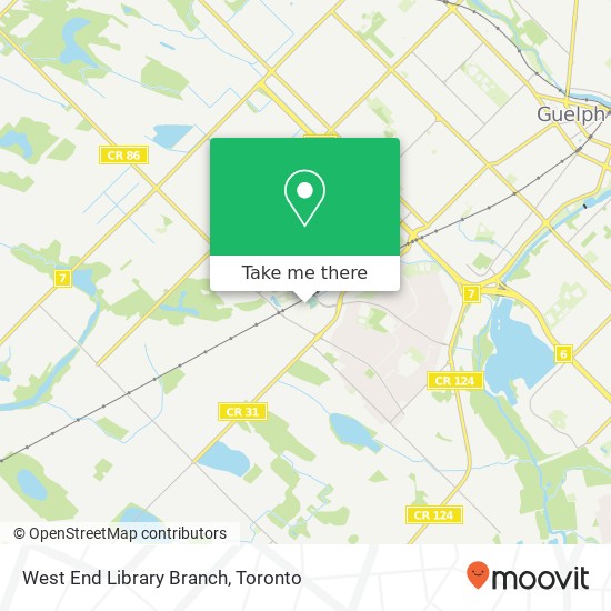 West End Library Branch map