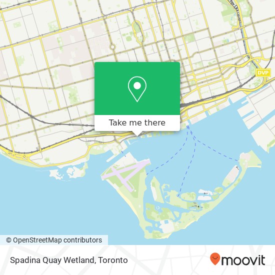 Spadina Quay Wetland map