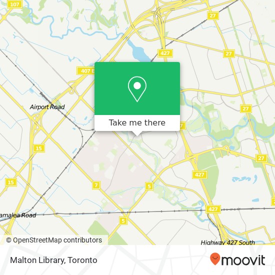 Malton Library map