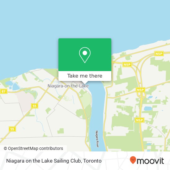 Niagara on the Lake Sailing Club map