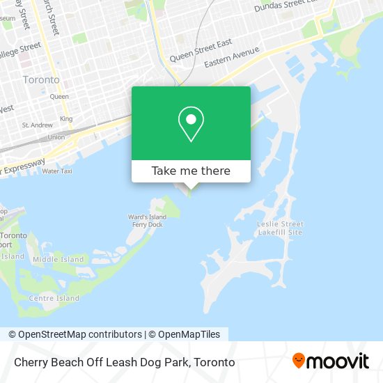 Cherry Beach Off Leash Dog Park map