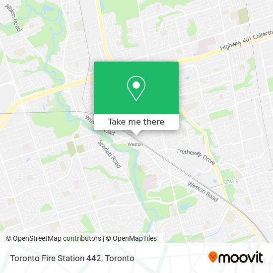 Toronto Fire Station 442 map