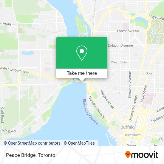 Peace Bridge map