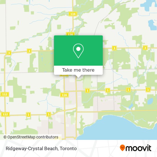 Ridgeway-Crystal Beach map