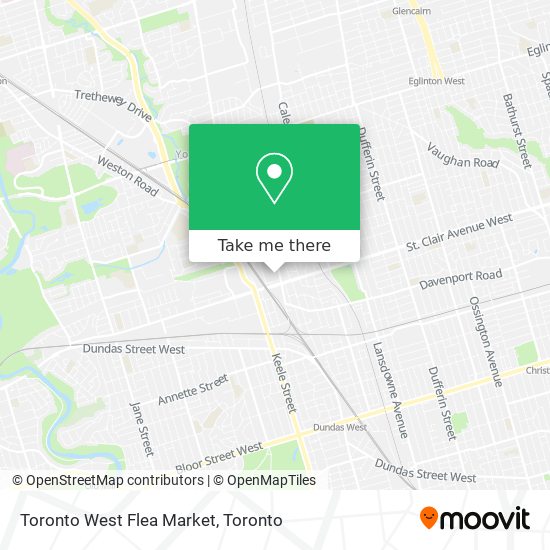 Toronto West Flea Market map