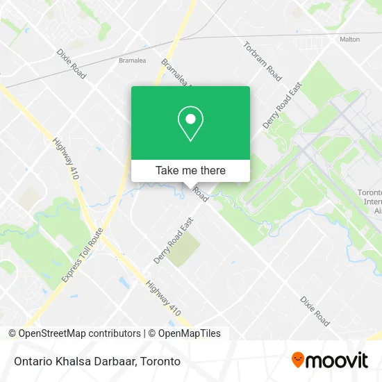Ontario Khalsa Darbaar map