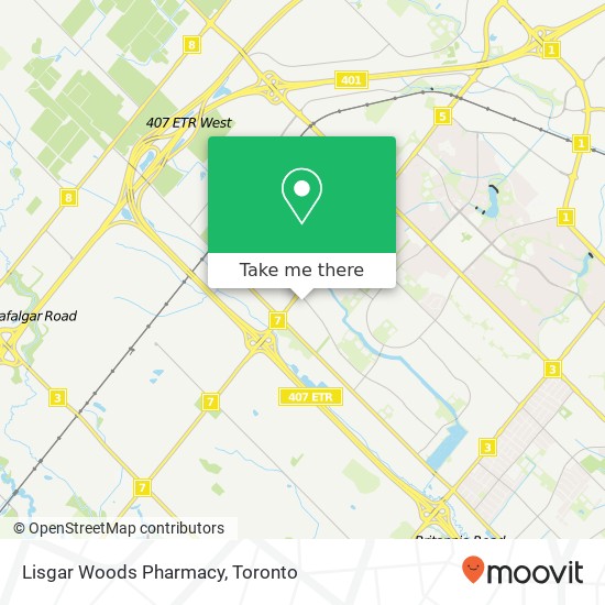 Lisgar Woods Pharmacy map