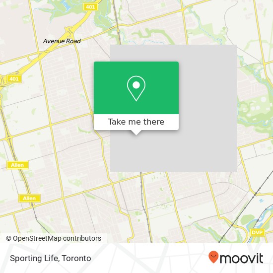 Sporting Life map