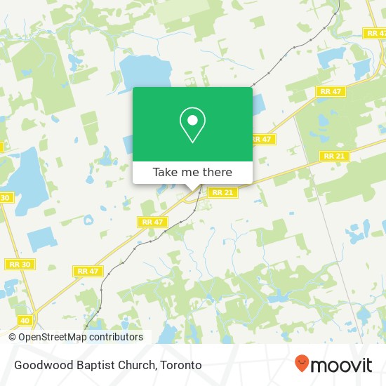 Goodwood Baptist Church map