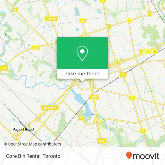 Core Bin Rental map