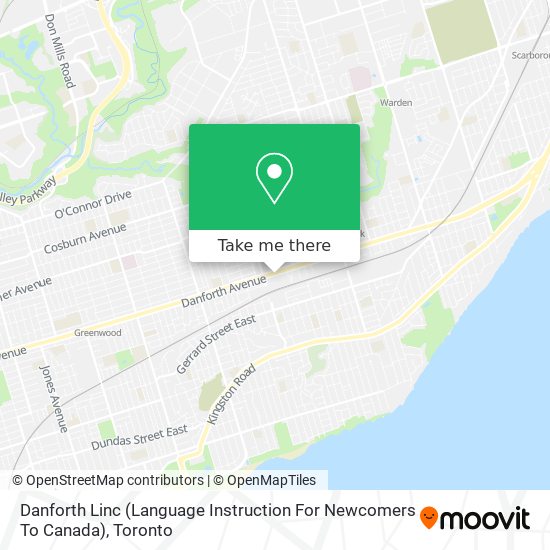 Danforth Linc (Language Instruction For Newcomers To Canada) map