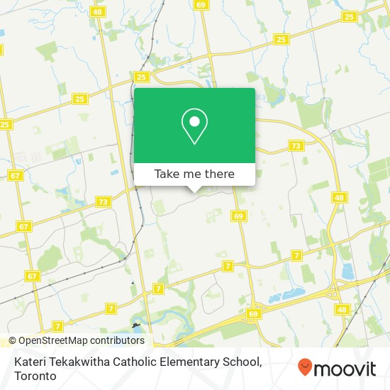 Kateri Tekakwitha Catholic Elementary School map