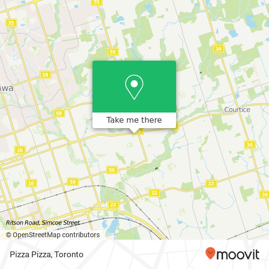 Pizza Pizza map