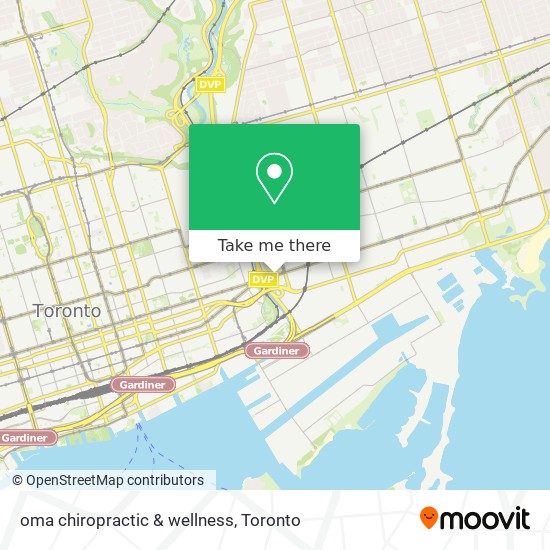 oma chiropractic & wellness map