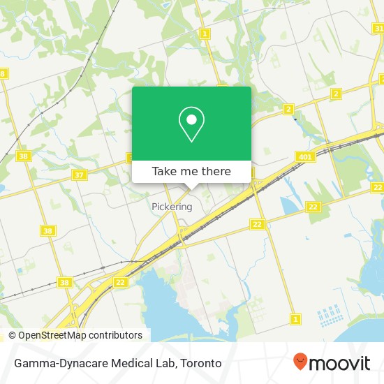 Gamma-Dynacare Medical Lab map