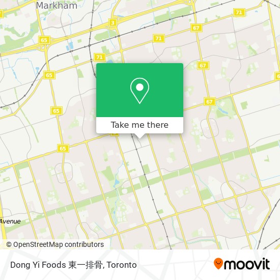 Dong Yi Foods 東一排骨 map