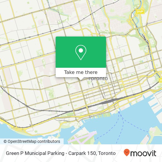 Green P Municipal Parking - Carpark 150 map