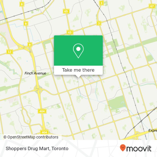 Shoppers Drug Mart map