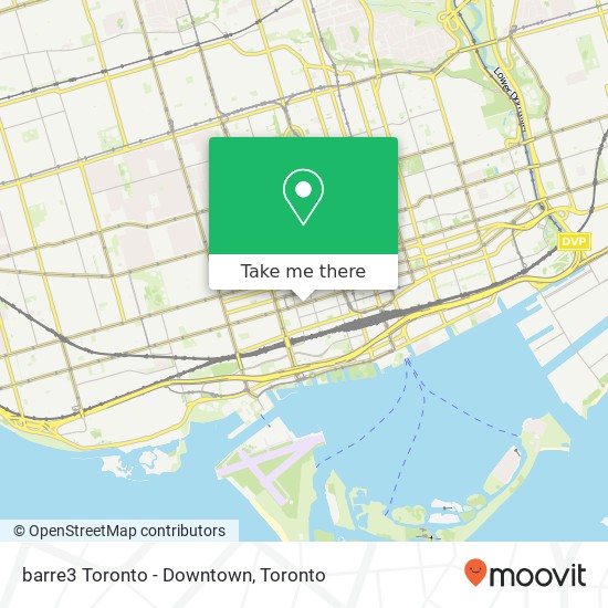 barre3 Toronto - Downtown map