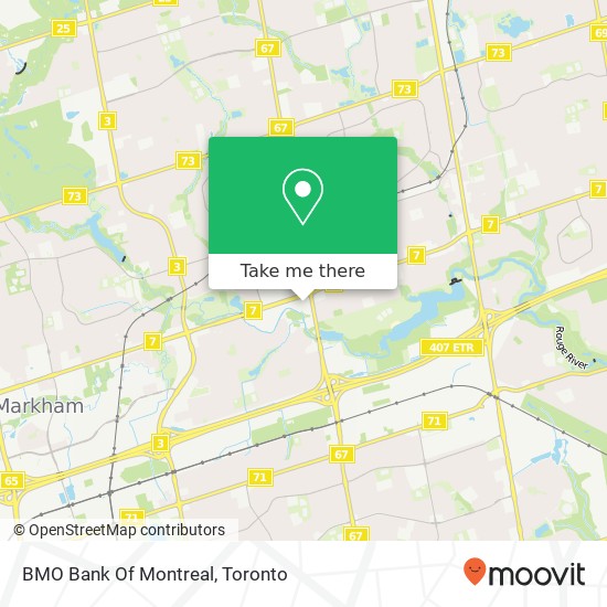 BMO Bank Of Montreal map