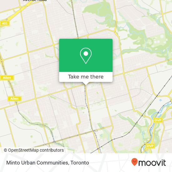 Minto Urban Communities map