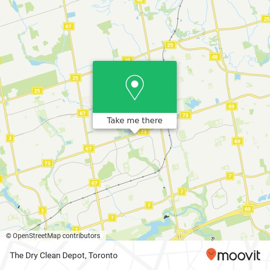 The Dry Clean Depot map