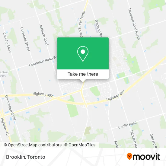 Brooklin map