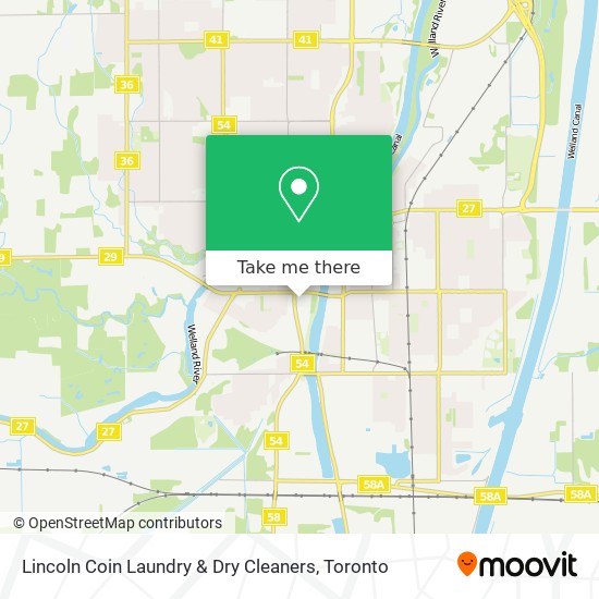 Lincoln Coin Laundry & Dry Cleaners map