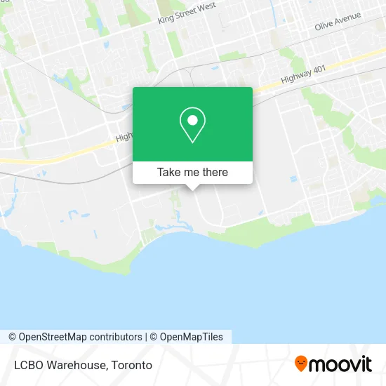 LCBO Warehouse map