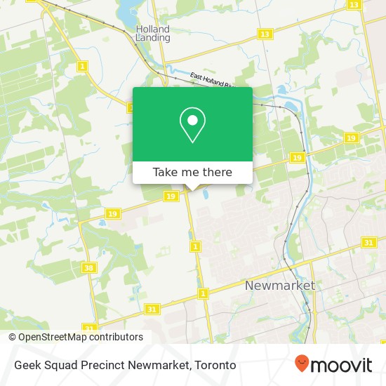 Geek Squad Precinct Newmarket map