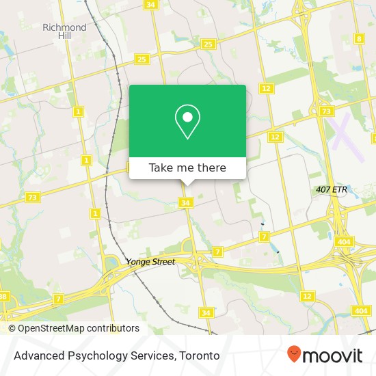 Advanced Psychology Services map