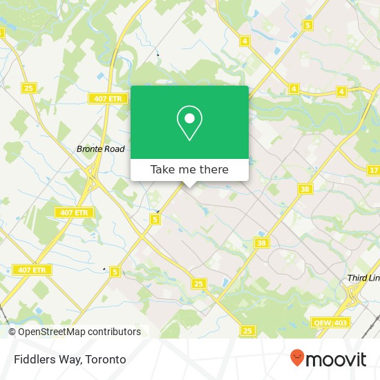 Fiddlers Way map