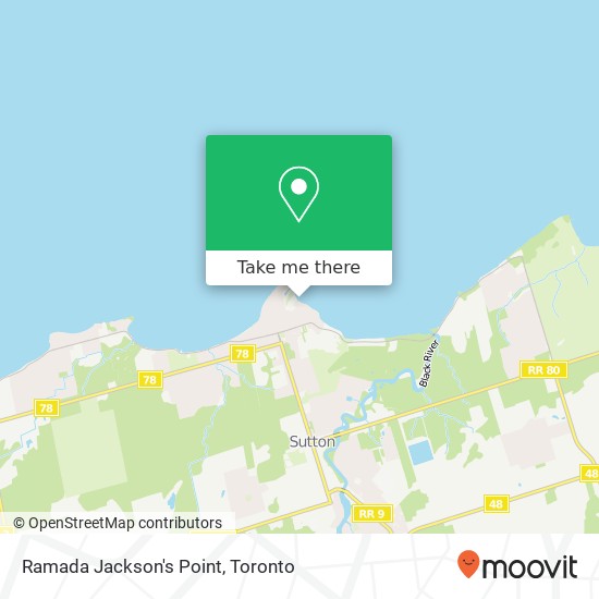 Ramada Jackson's Point map