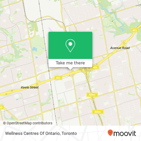 Wellness Centres Of Ontario map