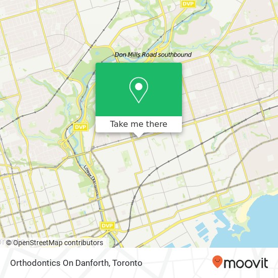 Orthodontics On Danforth map