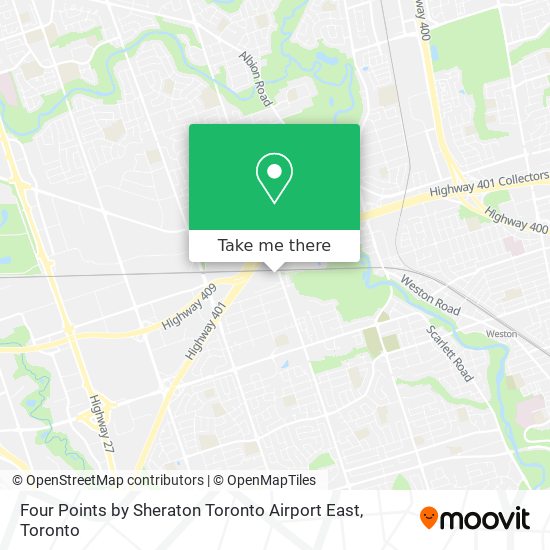 Four Points by Sheraton Toronto Airport East plan