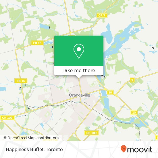 Happiness Buffet map