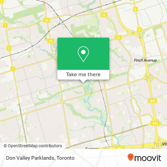 Don Valley Parklands map