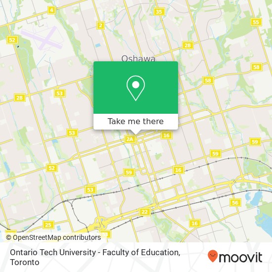 Ontario Tech University - Faculty of Education map