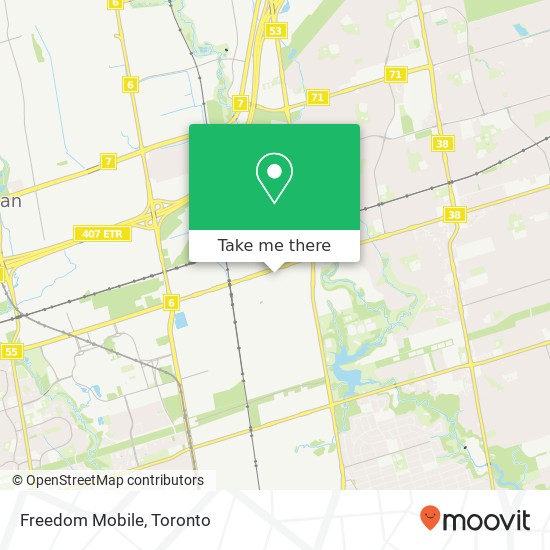 Freedom Mobile map