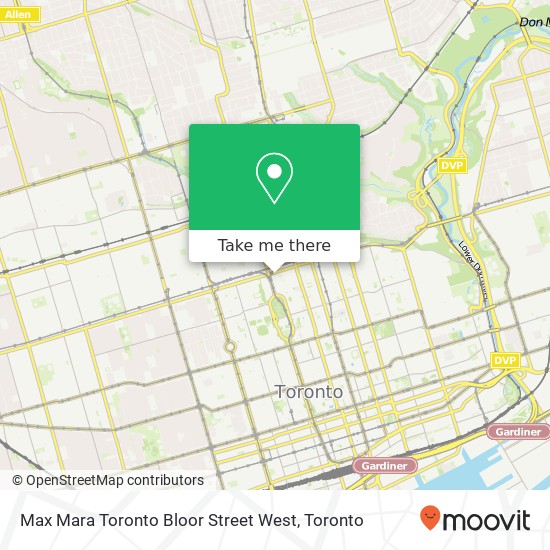 Max Mara Toronto  Bloor Street West plan