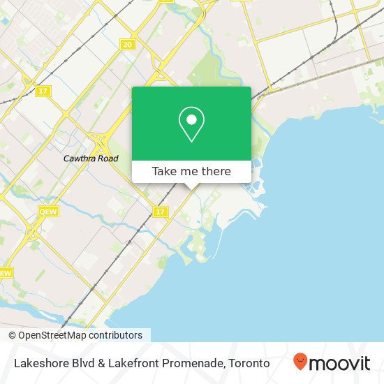 Lakeshore Blvd & Lakefront Promenade map