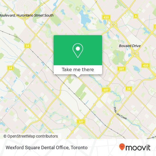 Wexford Square Dental Office map