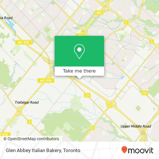 Glen Abbey Italian Bakery map