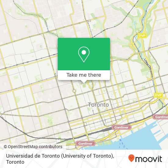 Universidad de Toronto (University of Toronto) plan