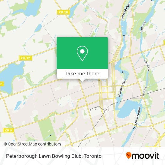 Peterborough Lawn Bowling Club plan