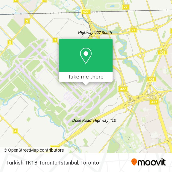 Turkish TK18 Toronto-Istanbul plan